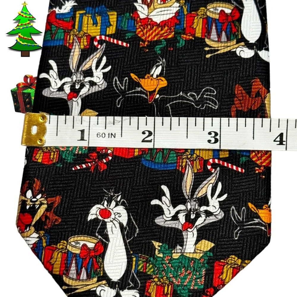 Vintage‎ 2002 Looney Tunes Character Christmas Necktie 👔